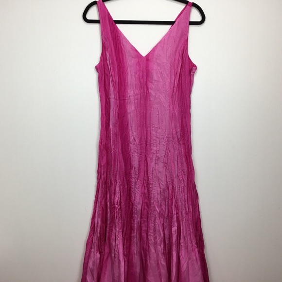 Lauren Ralph Lauren Silk Fuchsia Summer Dress - Picture 2 of 13